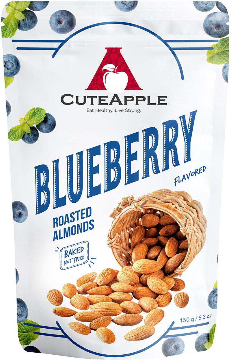 CUTEAPPLE Blueberry Flavoured Roasted Almonds 150g eDistry